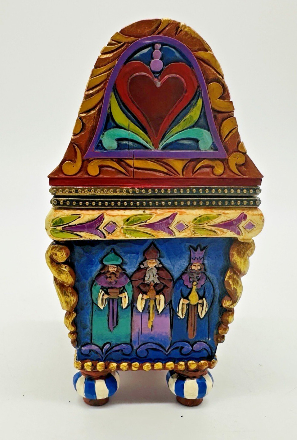 2009 Jim Shore Bearing Gifts For The Newborn King Nativity Hinged Box 4014472