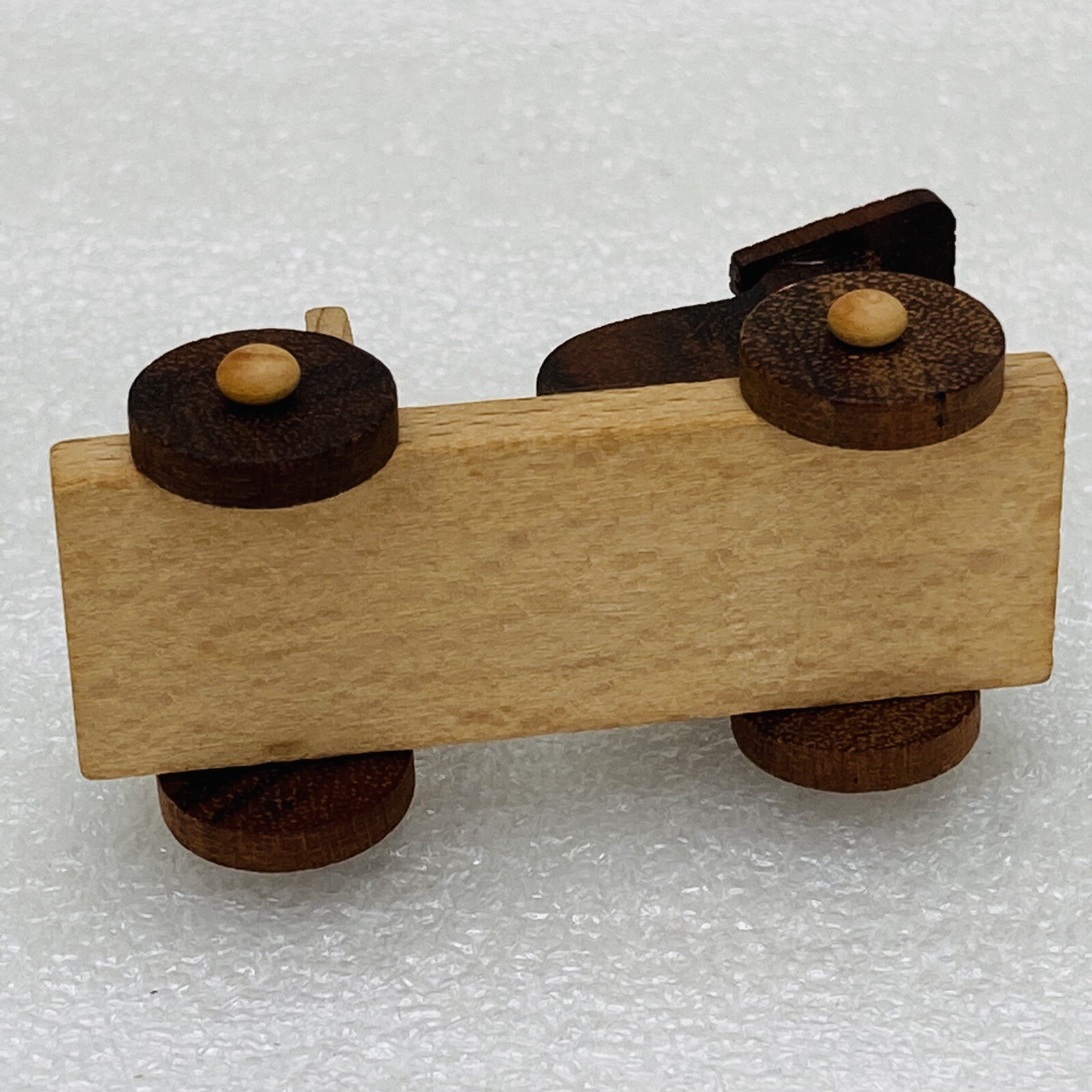 VTG‼ GOULA Wooden Red Roadster Car Fire Truck Horn Miniature Figurine Spain •VG‼