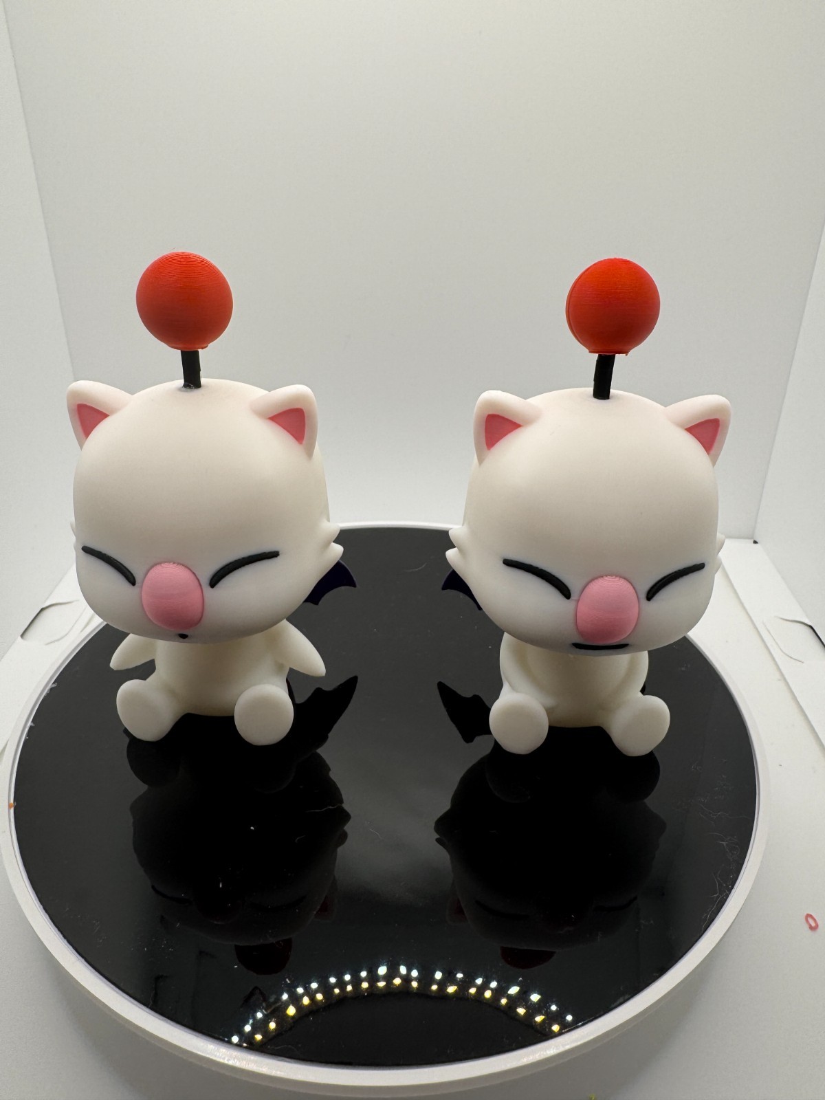 Final Fantasy Moogle Figure – Cute Moogle Desk Toy – 3D Printed Collectible