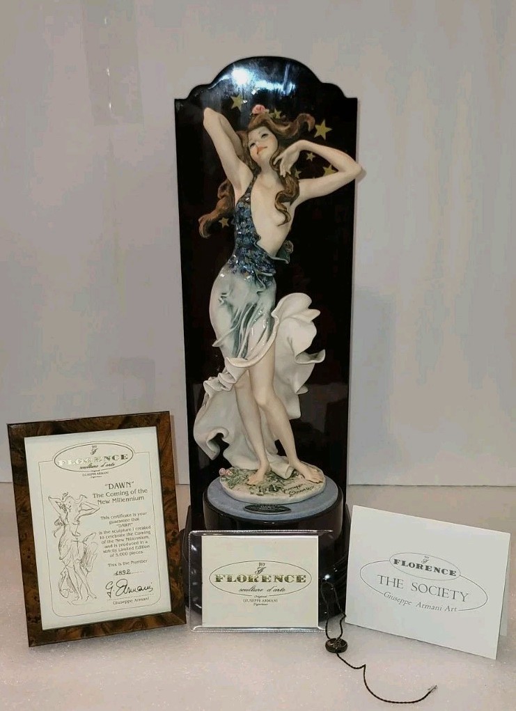 Singed G. Armani “DAWN” The Coming Of The New Millennium #1409C W/ Custom Stand