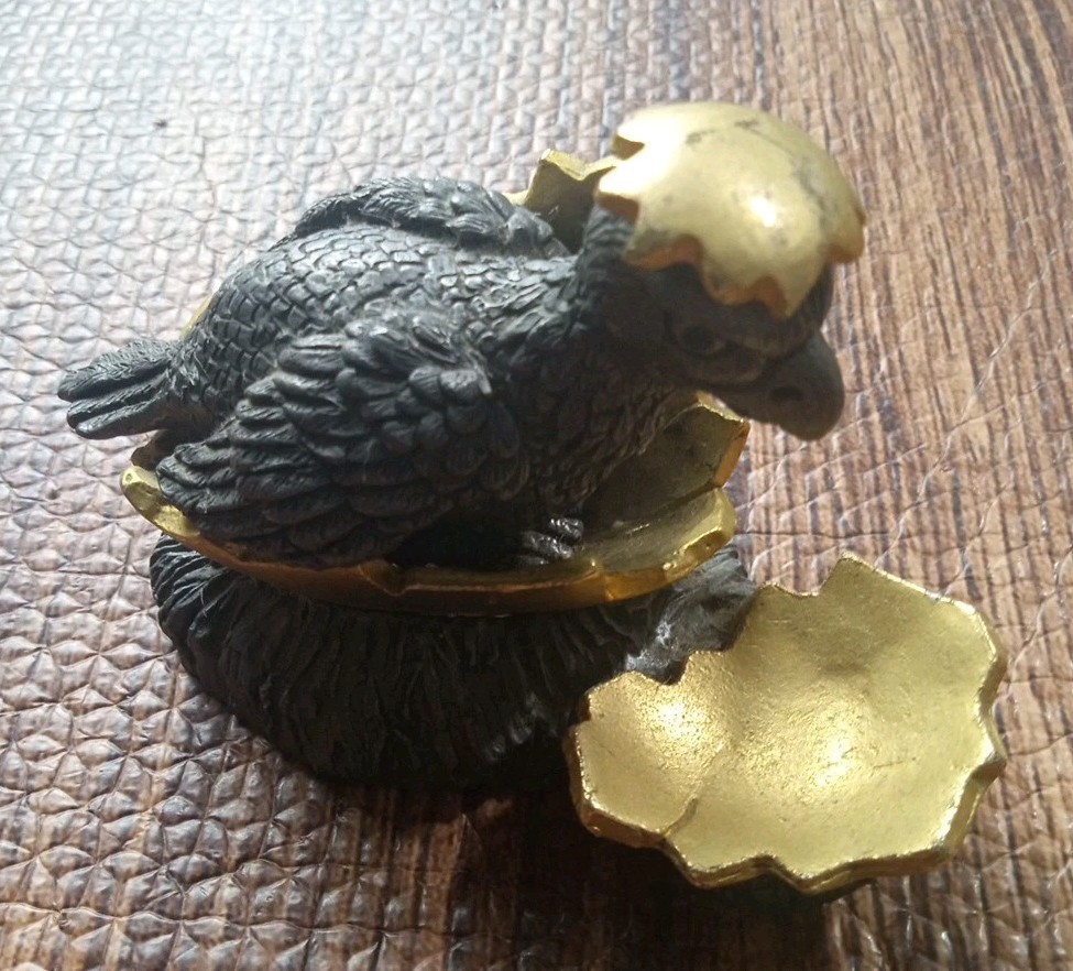 Michael Ricker Pewter Hatching Eagle Sculpture Numbered 1640