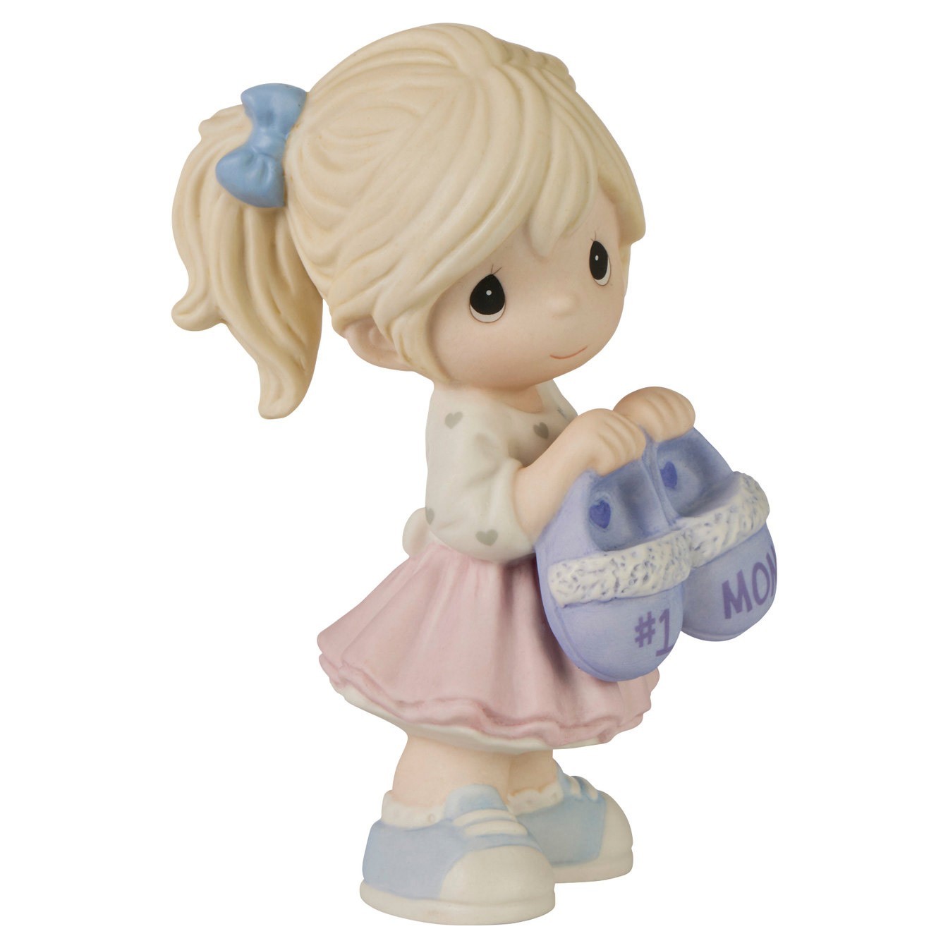 Precious Moments #1 Mom Girl with Slippers Figurine 232036 New Mother’s Day
