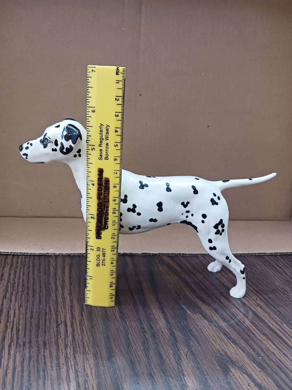 Beswick Arnoldene DALMATIAN dog Figurine Standing England Vintage 8”x 5.5”
