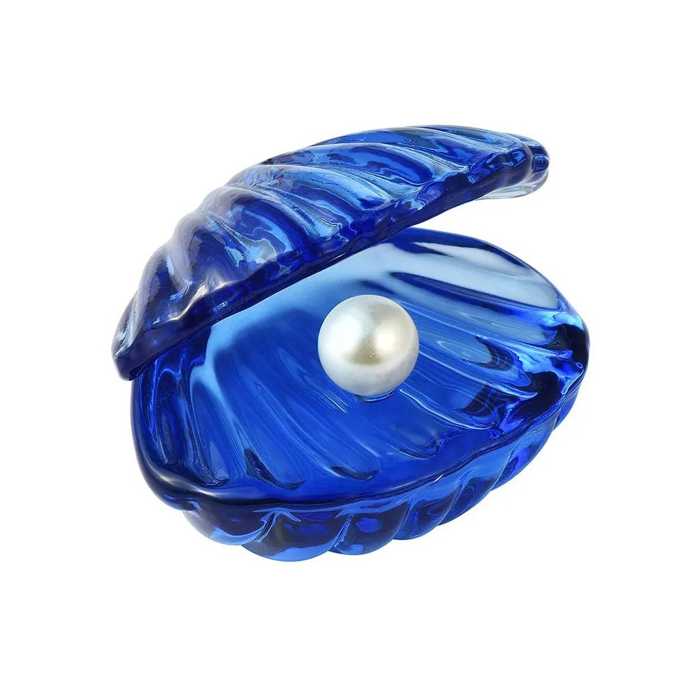 Crystal Seashell Figurine Glass Pearl Ornament Home Decor Gift for Women