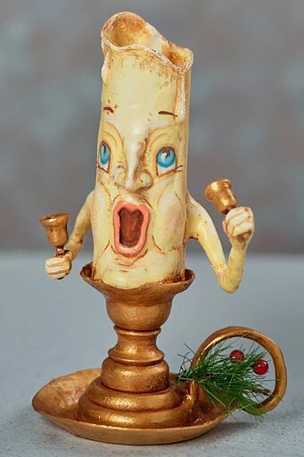 Jorge de Rojas Christmas Figurine ~ Bell Ringing Bob