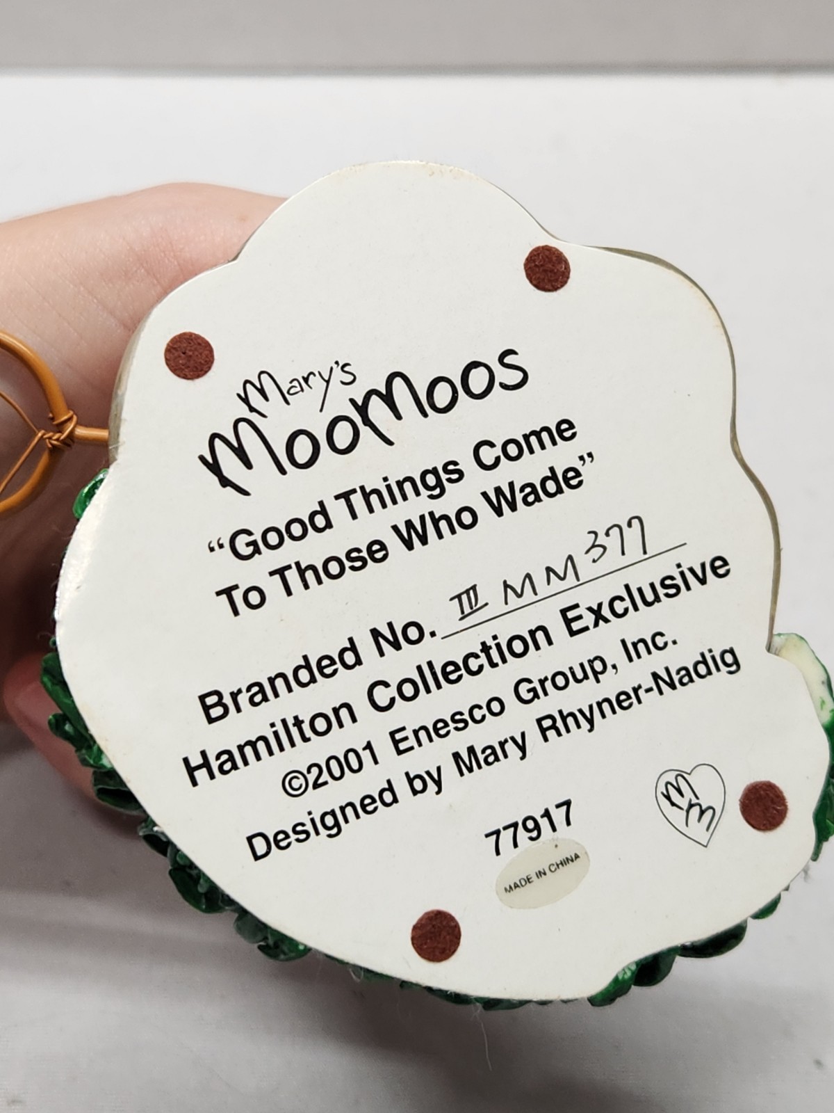 Mary’s Moo Moos Hamilton Collection Good Things Come To Those Who Wade Rare
