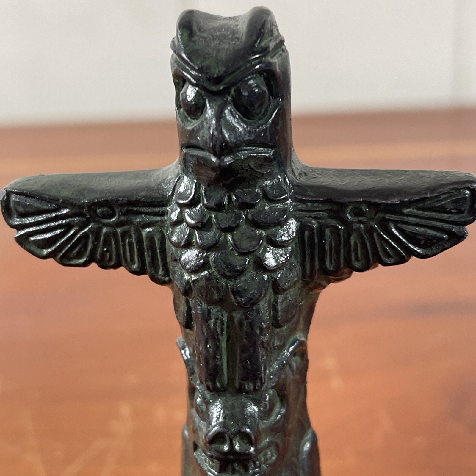Vintage Mt. Saint Helens Volcanic Ash Authentic Handcrafted Totem Sculpture
