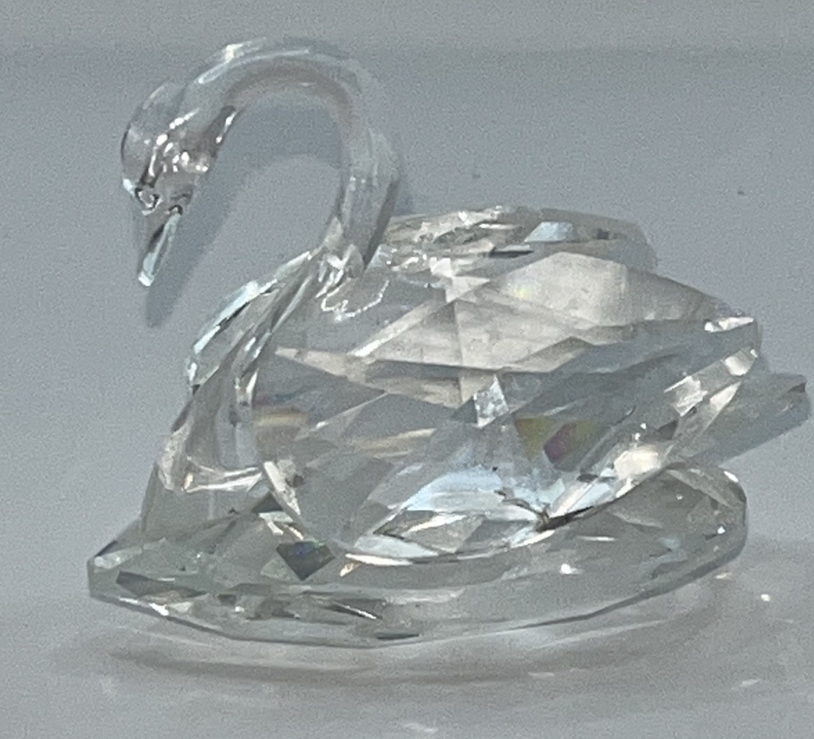 Vtg Swarovski Crystal Beauties of the Lake Medium 2.25 In., Iconic Swan Figurine