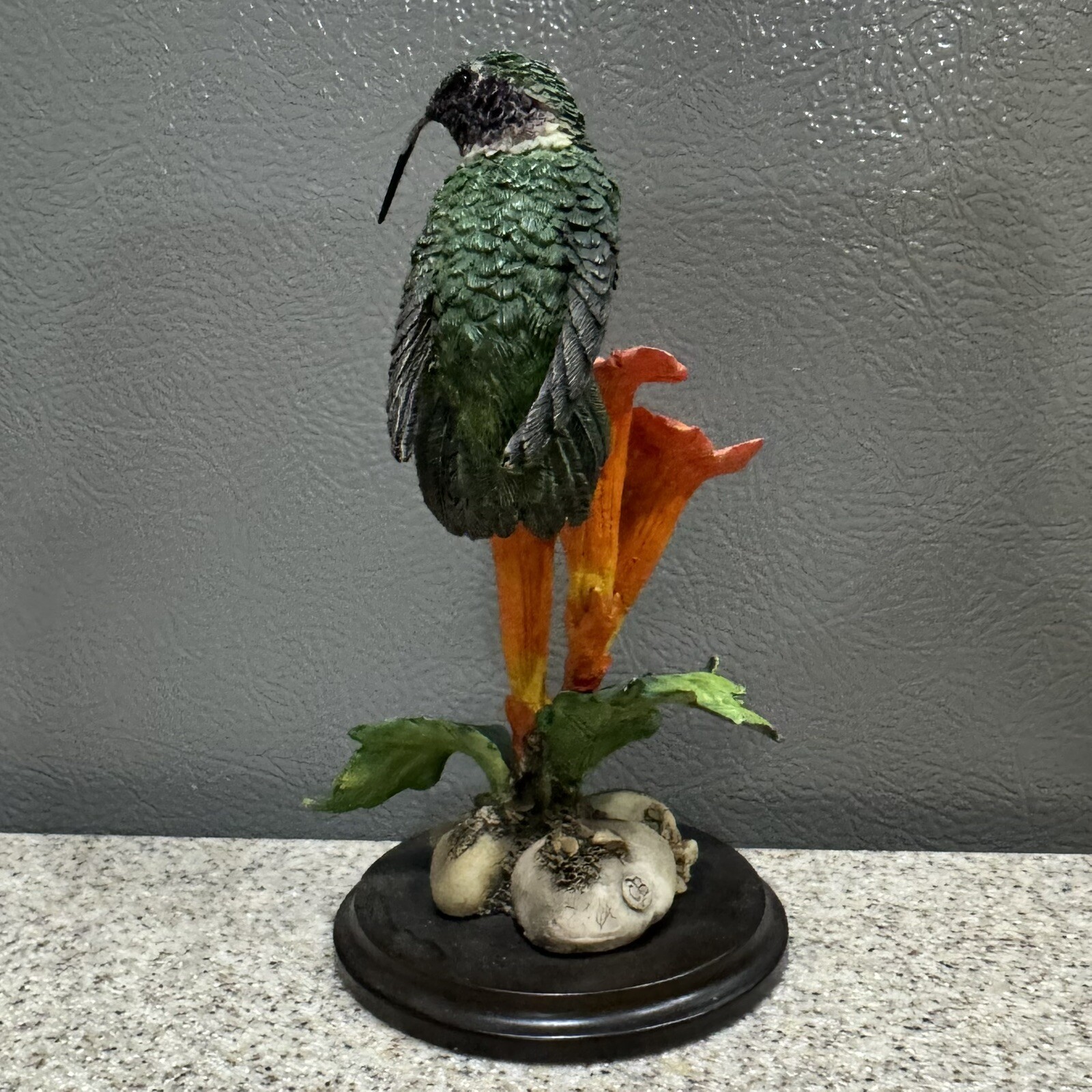 Vtg Country Artists Ruby-Throated Hummingbird Trumpet Creeper 02882 Signed CB