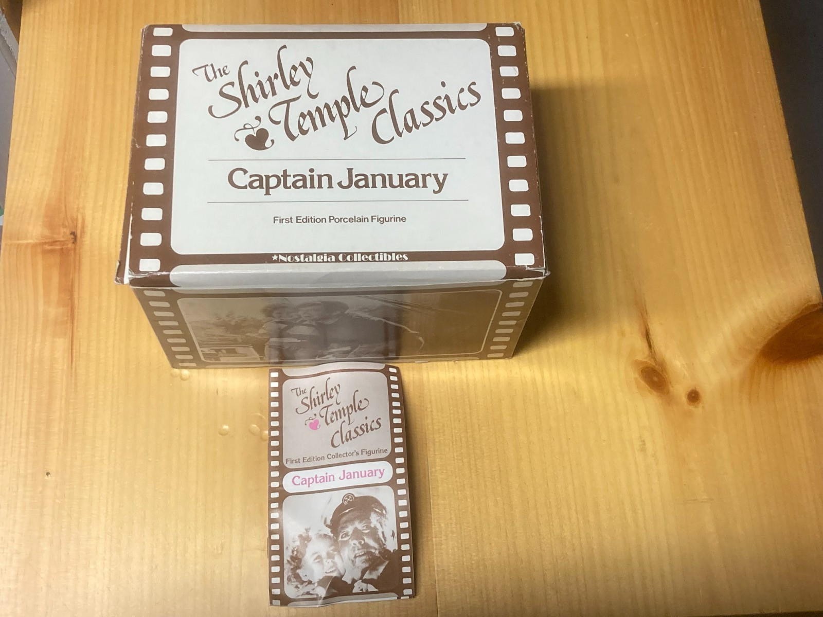 SHIRLEY TEMPLE CLASSICS FIGURINE CAPTAIN JANUARY – 1983 FIRST EDITION – with BOX