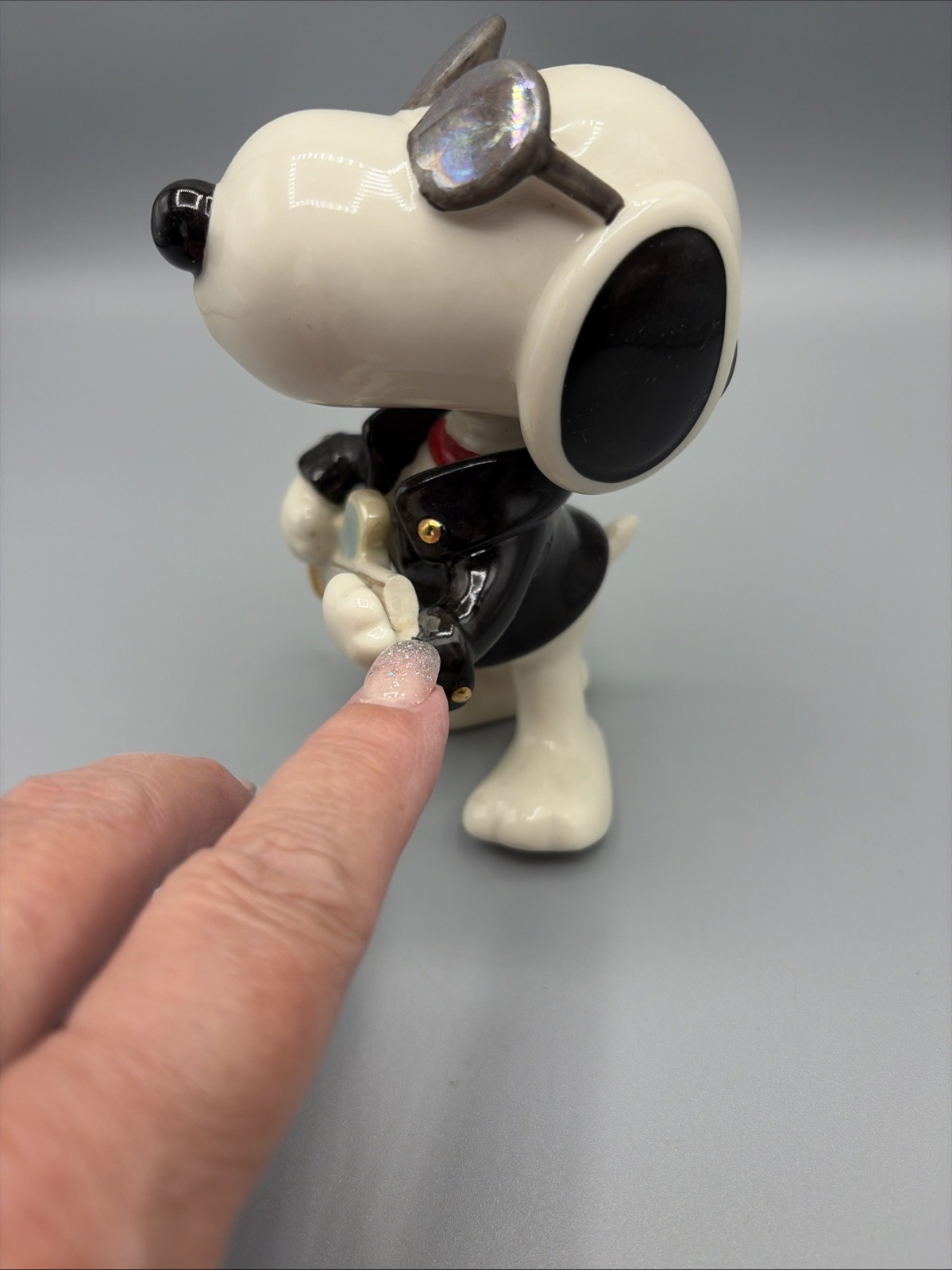 Vintage Lenox Porcelain Peanuts Snoopy “Joe Cool Rockstar” *AS IS*