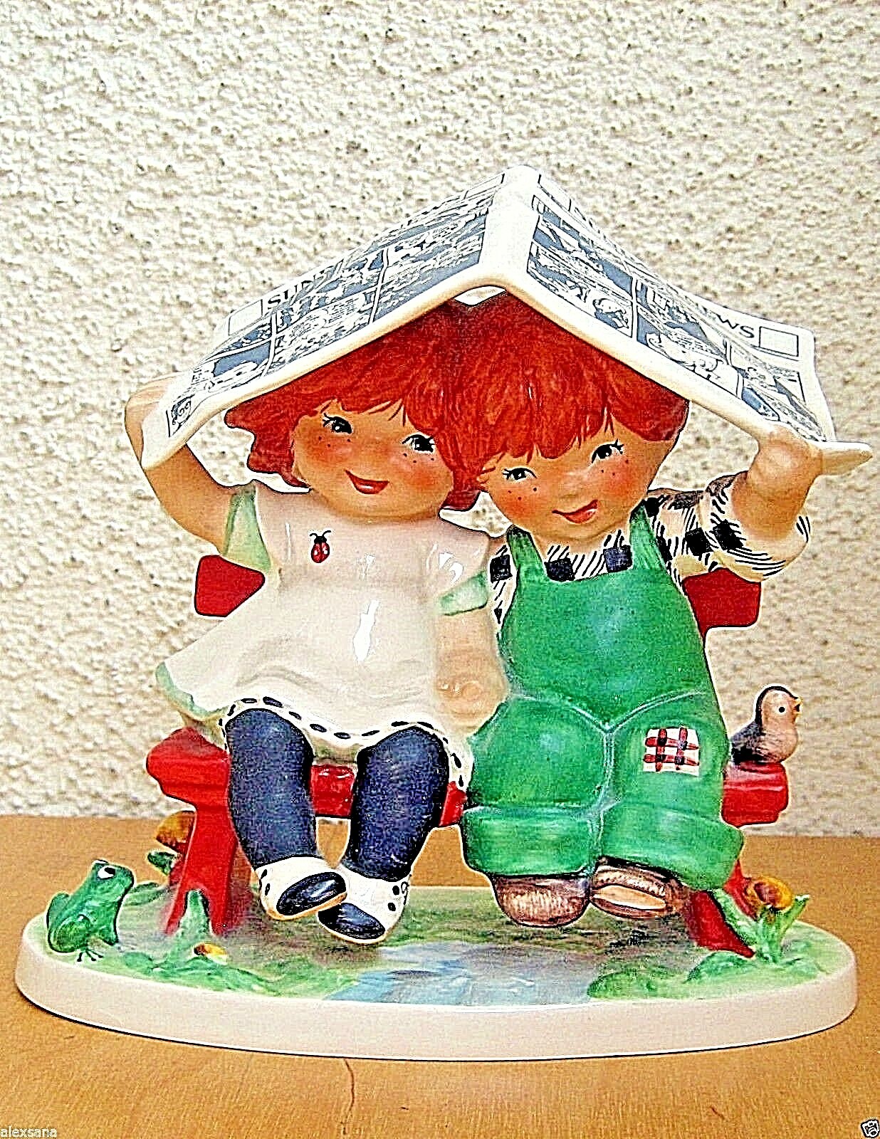 Goebel Figurine CHARLOT BYJ 51 LET IT RAIN TMK 4 REDHEAD EXCELLENT Germany M118