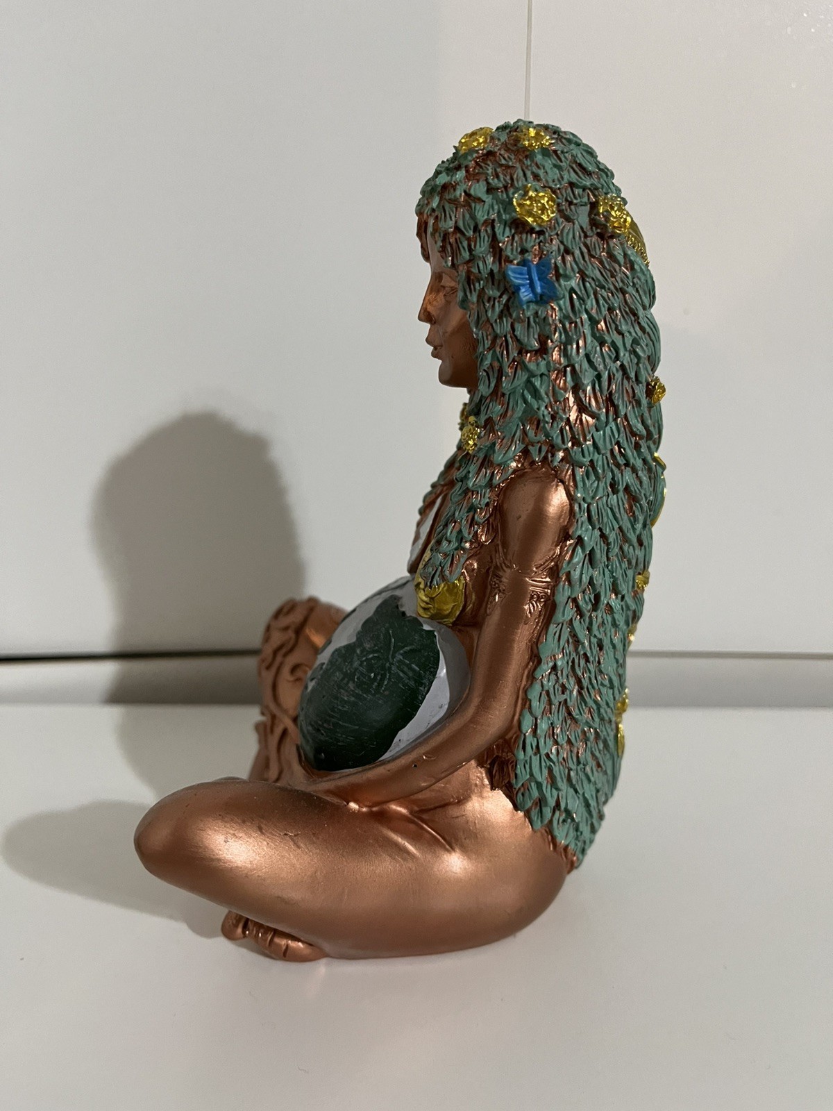 Mother Earth Statue, Fertility Nature Gaia Goddess Statue, Wiccan Altar Table 6”