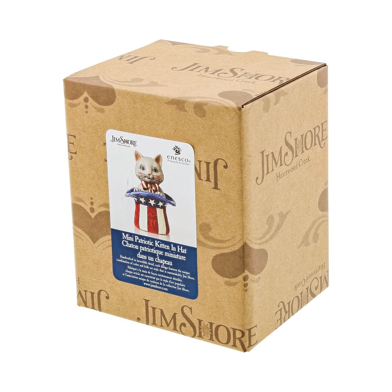 Jim Shore Heartwood Creek Miniature America Patriotic Kitten Figurine 6006443