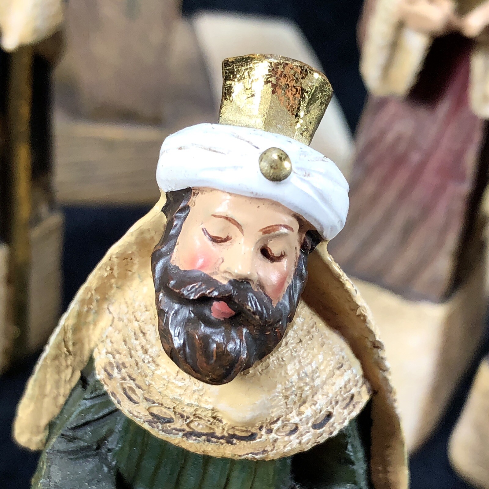 Nativity Scene Creche Mary Jesus Shepherd Wise Men Angel Exclusive Roman Inc HTF