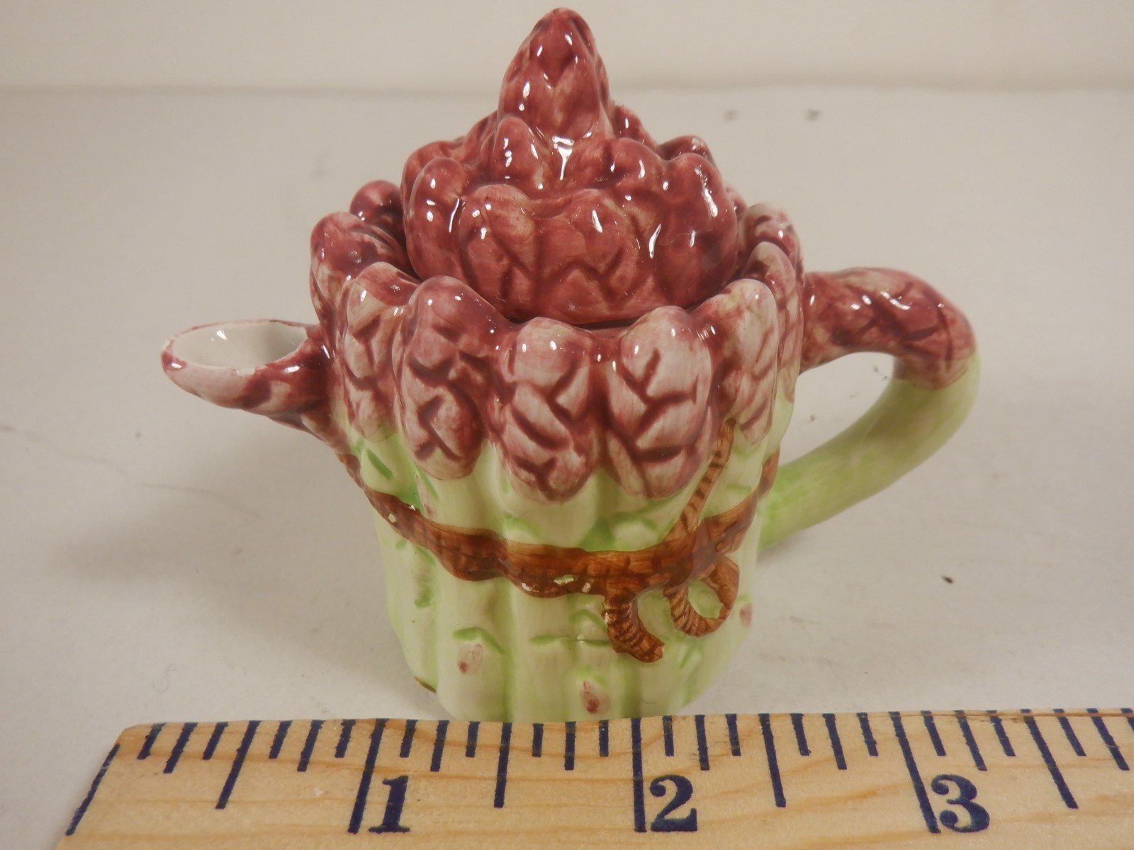 Miniature Asparagus Teapot Collectable by Wang’s International
