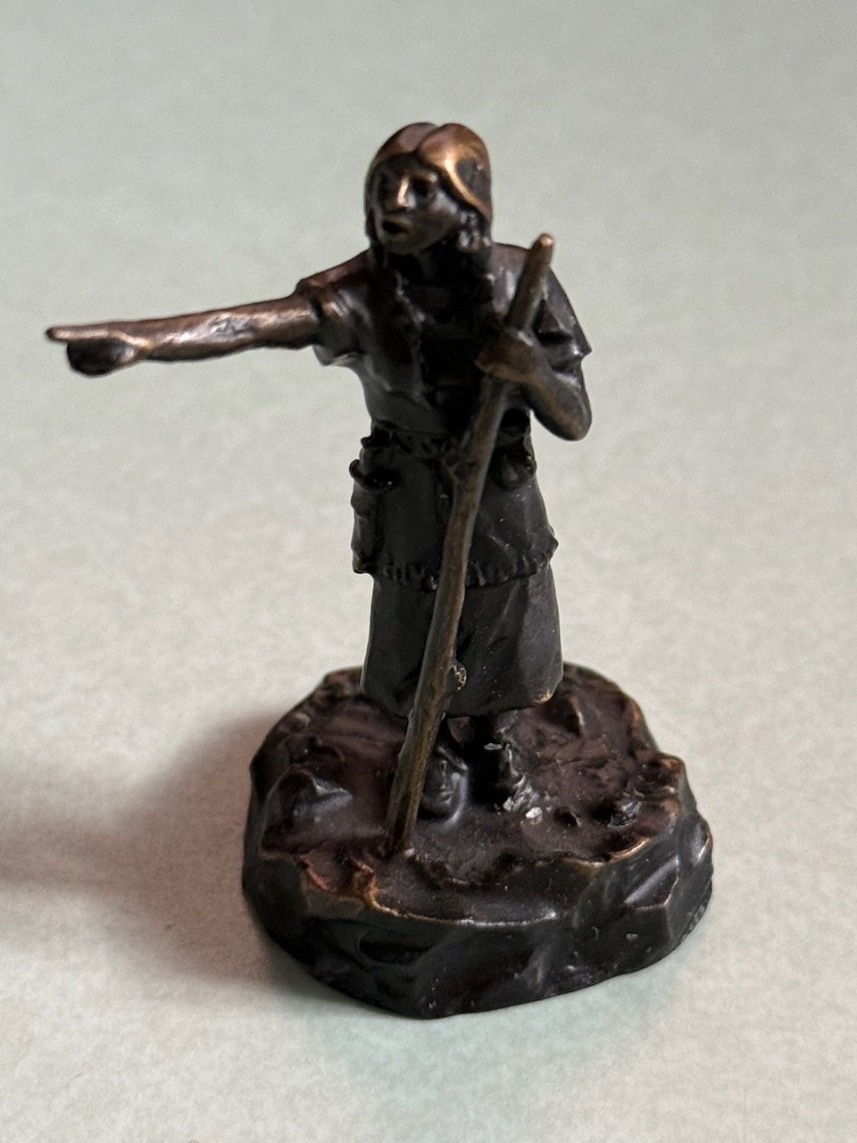 1980 Hallmark Sacajawea “Indians Of The Plains” Bronze Figurine 2.5”