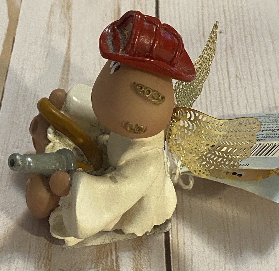 Kirk’s Kritters Angel Cheeks Fireman Firefighter Russ Berry 2001 #25160 Has Tag