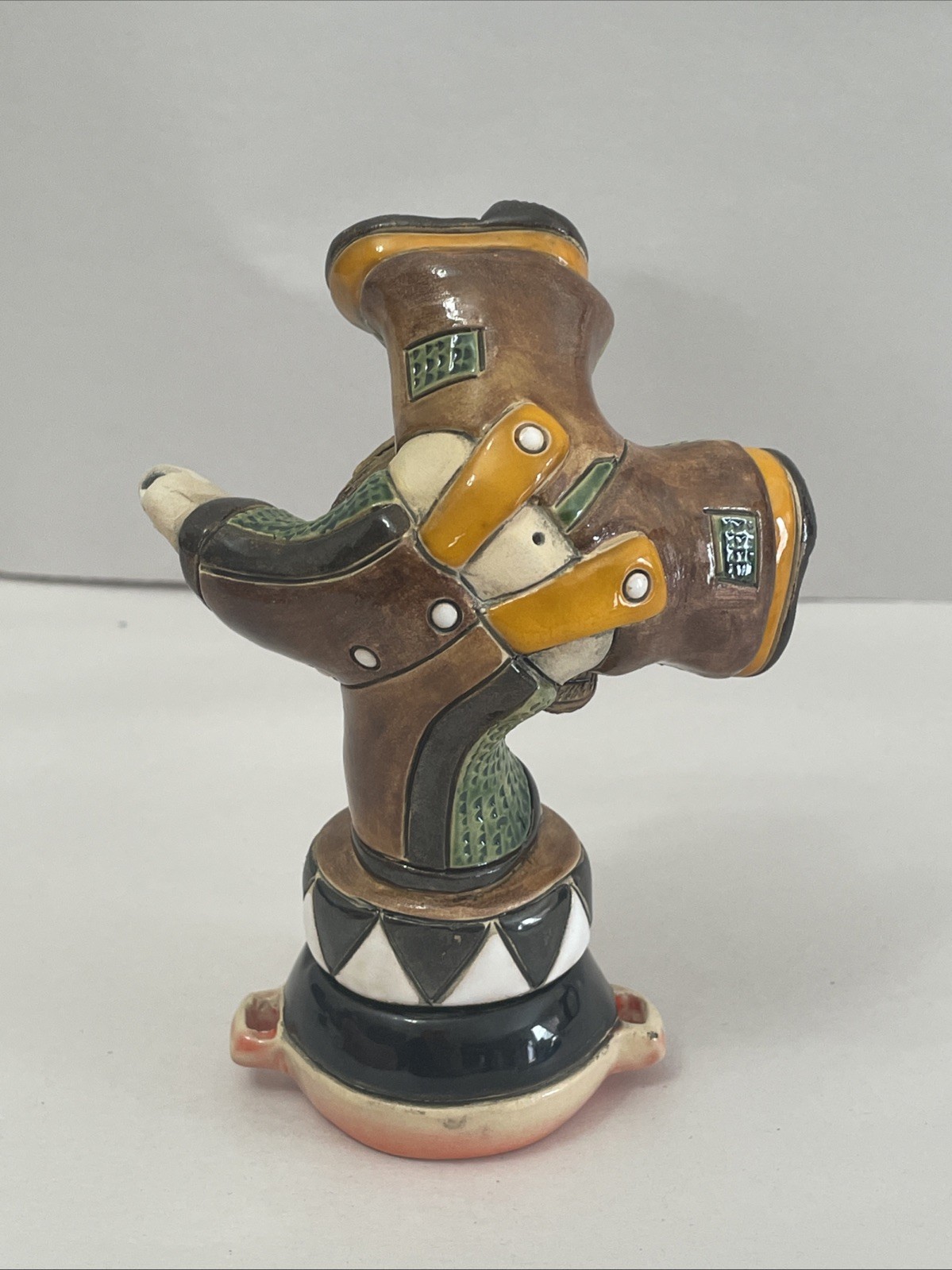 Artesania Rinconada Clown Acrobat Figurine 6” Tall