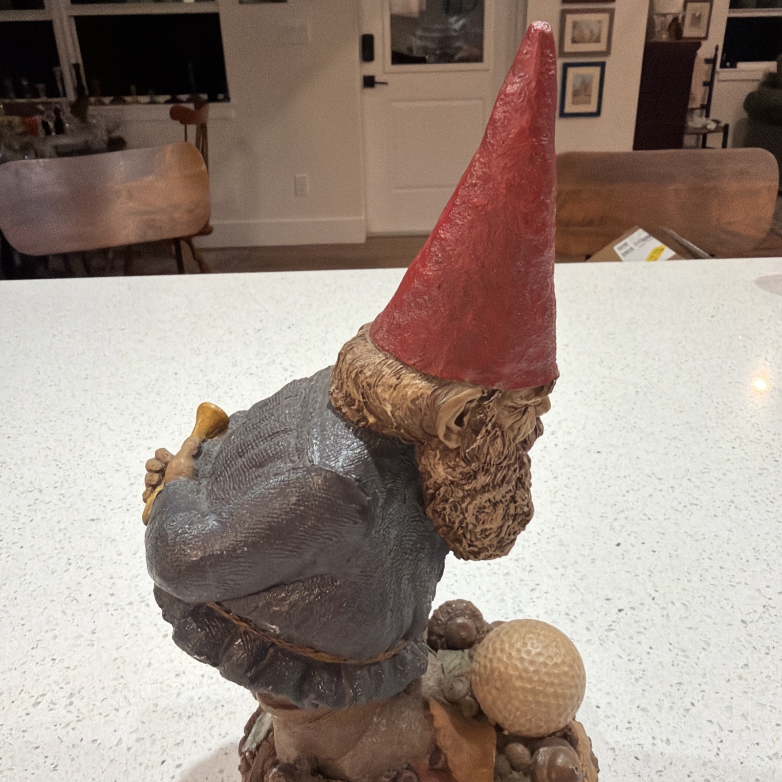 Tom Clark SIGNED Gnome JOHN ROBERT Golf Ball Gnome Cairn Studio 5301