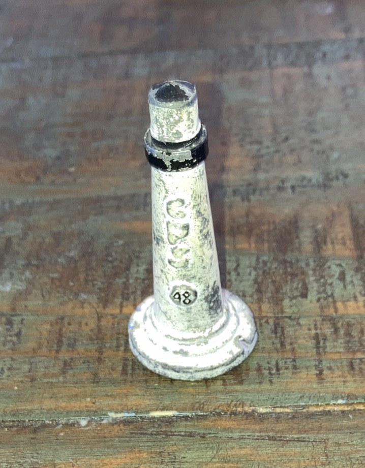 Miniature Lighthouse Lead Figure CPS 48 2 5/8” Tall See Photos