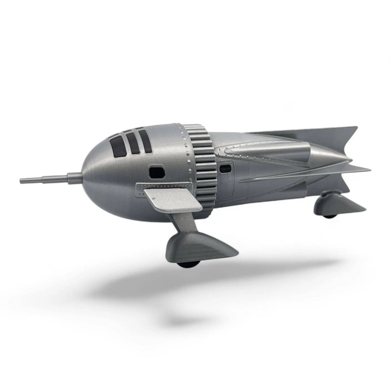 Dr. Zarkov’s Rocket Ship | Flash Gordon 3D Printed Retro Sci-Fi Model 10″