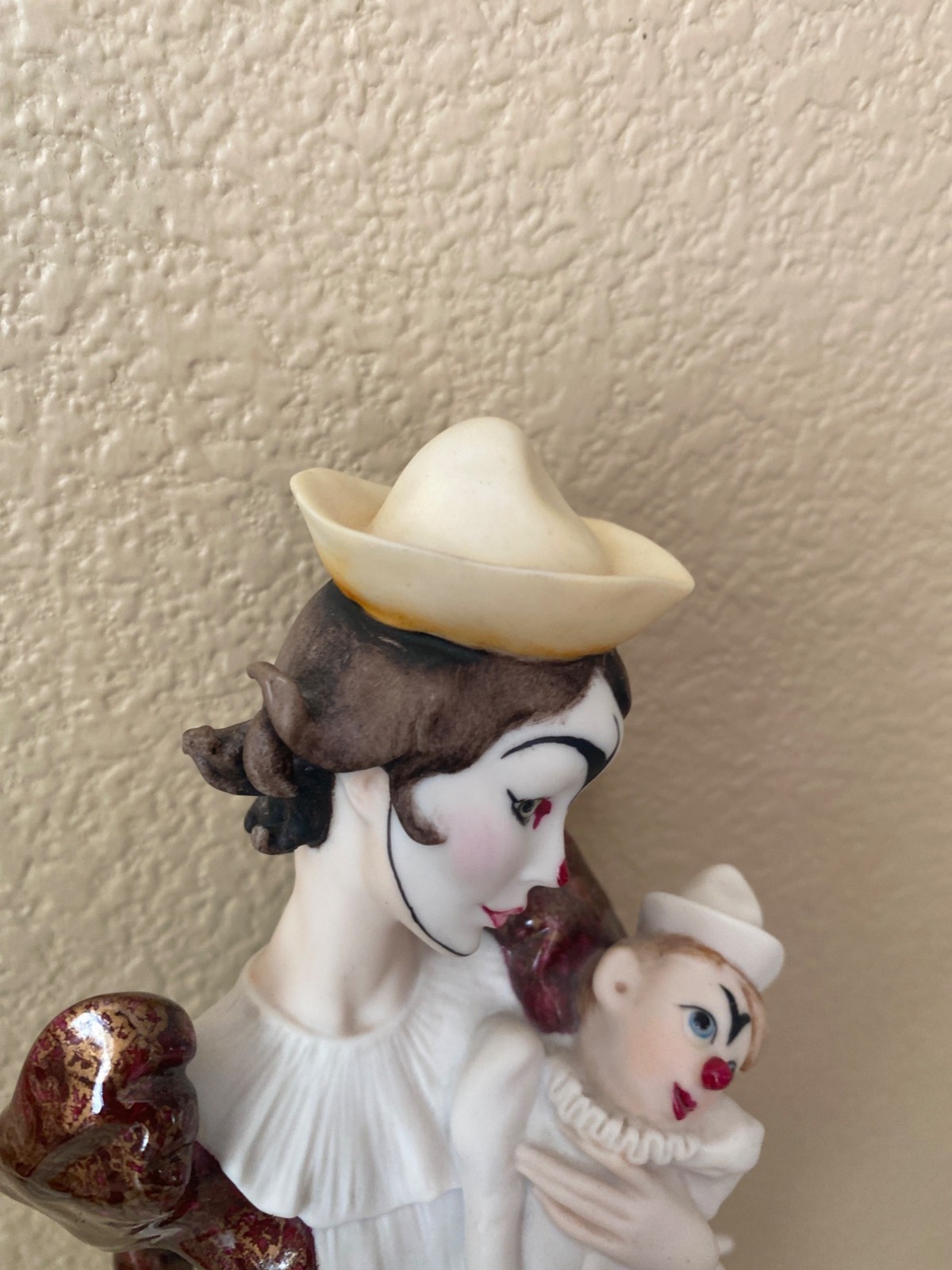 199s Giuseppe Armani Ltd Ed Lady Clown w/Puppet Capodimonte Figure 743C – No Box