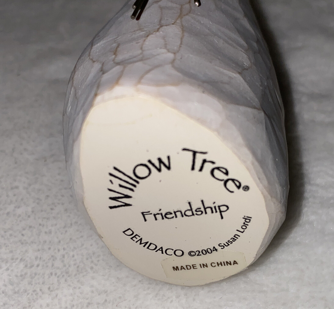 Willow Tree Friendship Woman Flowers Figurine 2004 Susan Lordi 5″ Tall