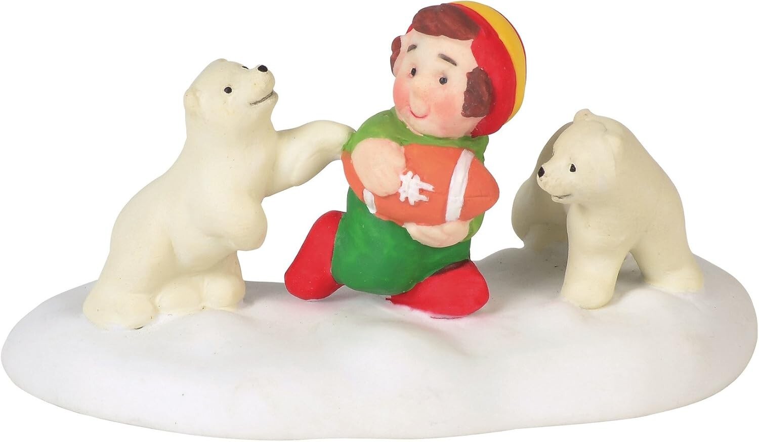 Department 56 North Pole Village Accessory Bear Down and Go Statue 6000624 NEW