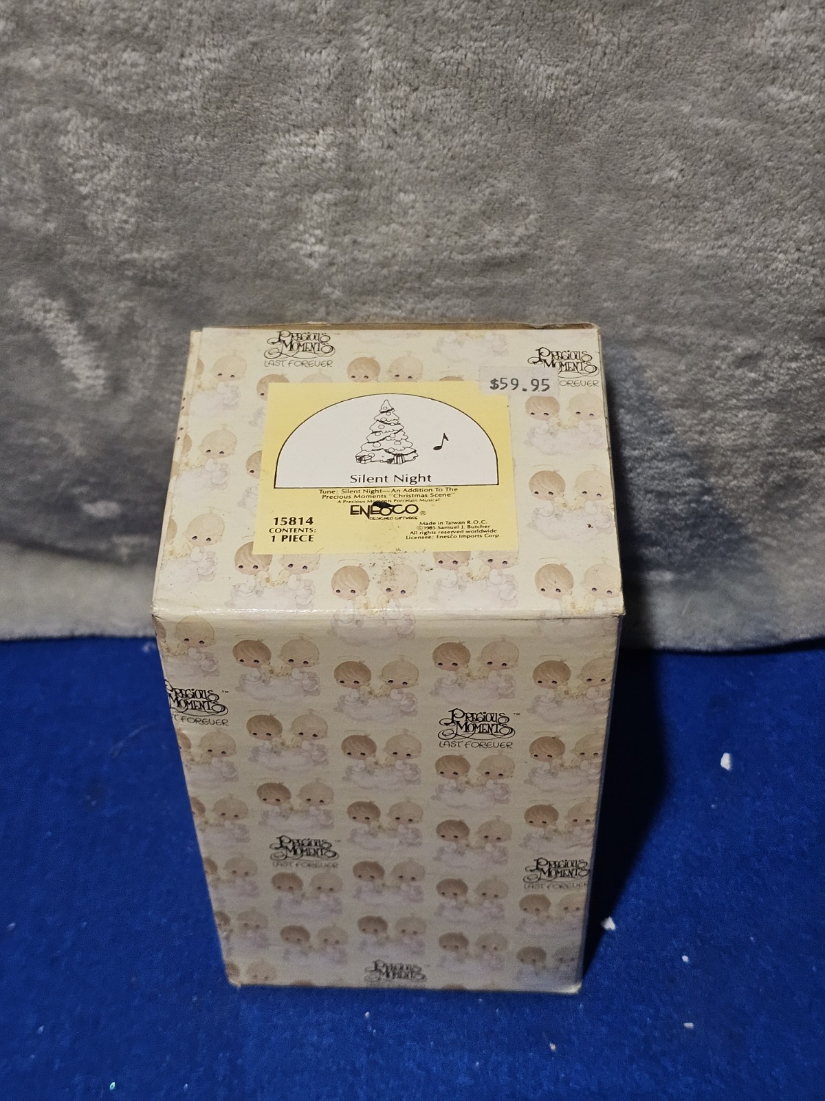 Precious Moments “Silent Night” Musical Tree Porcelain Figurine 15814 1985