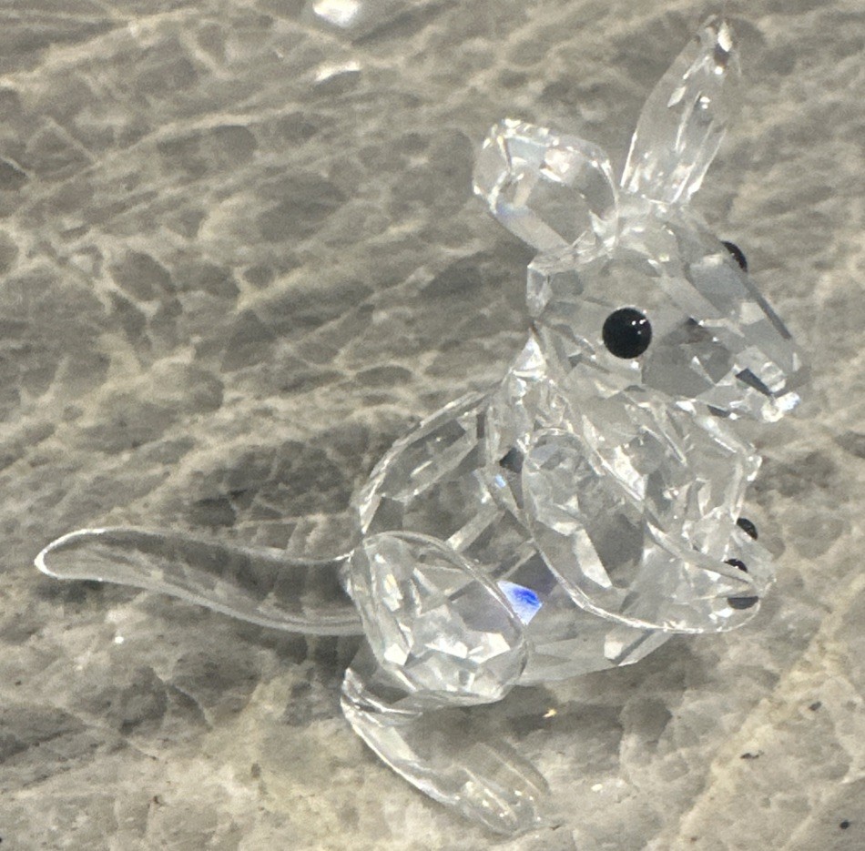 Swarovski Kangaroo With Baby Joey Designer: Gabriele Stamey Retired Crystal