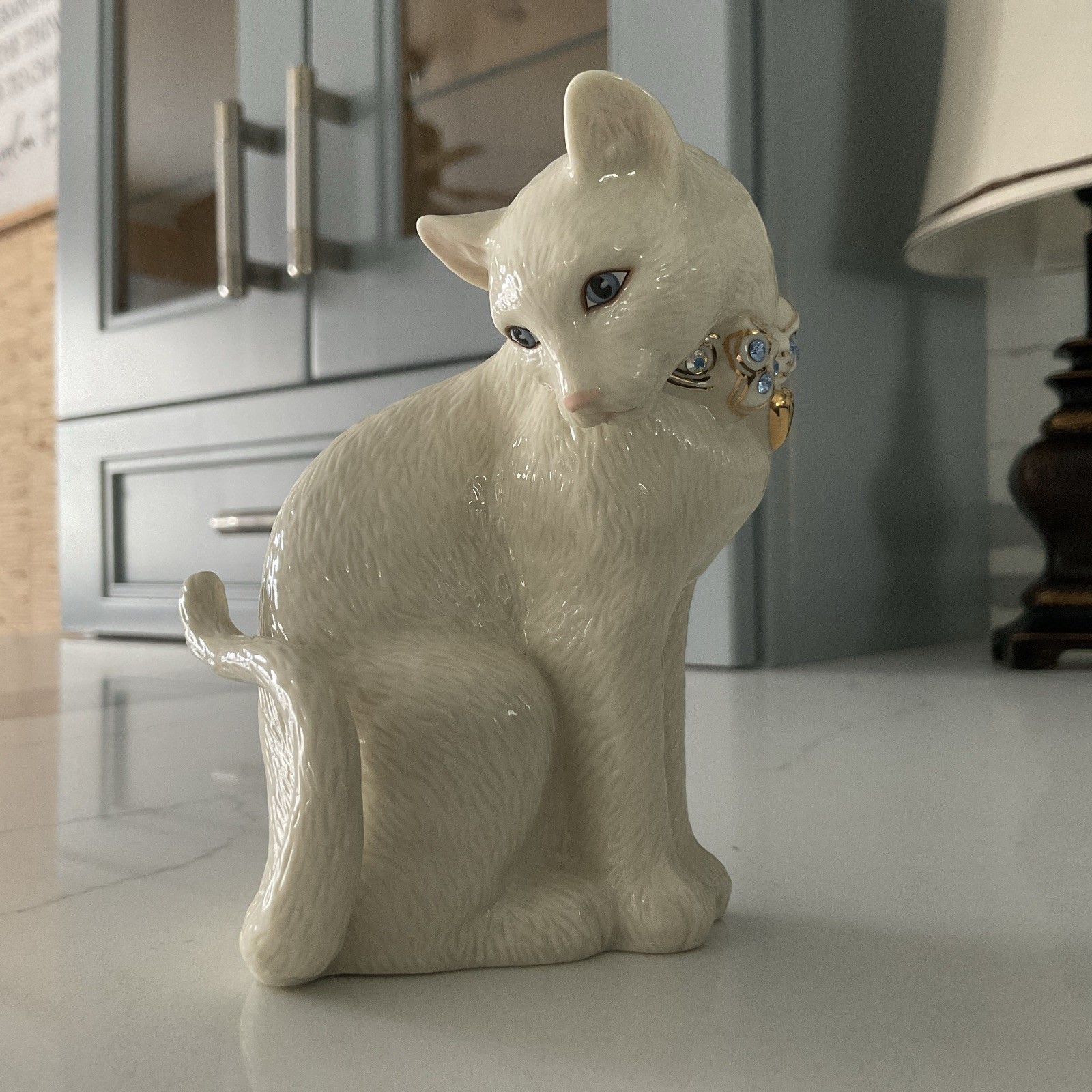 LENOX SWEET DEVOTION CAT 24K GOLD & SWAROVSKI CRYSTALS