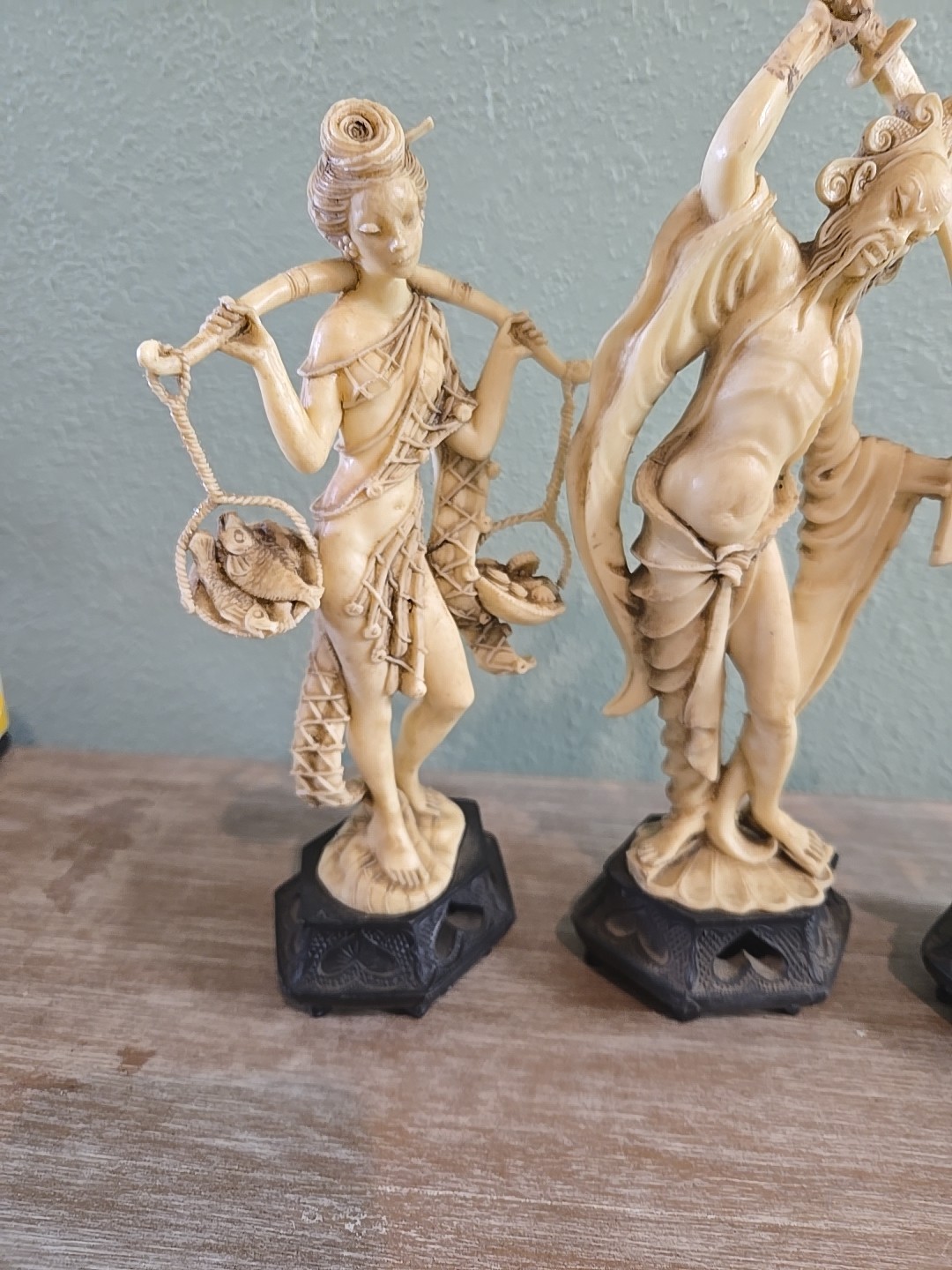 3 Roman Fontanini Depose Italy Sculpture Figurines Vintage 10 In Resin/Celluloid