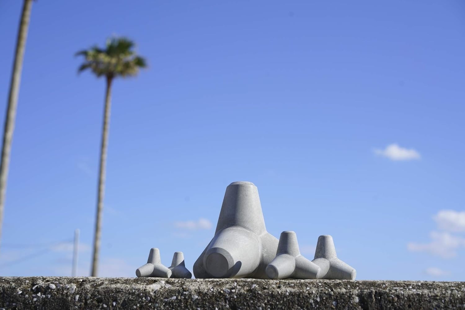 TENORITETRA Tetrapod Miniature Medium Size Matte Concrete Figure Set of 5 Japan