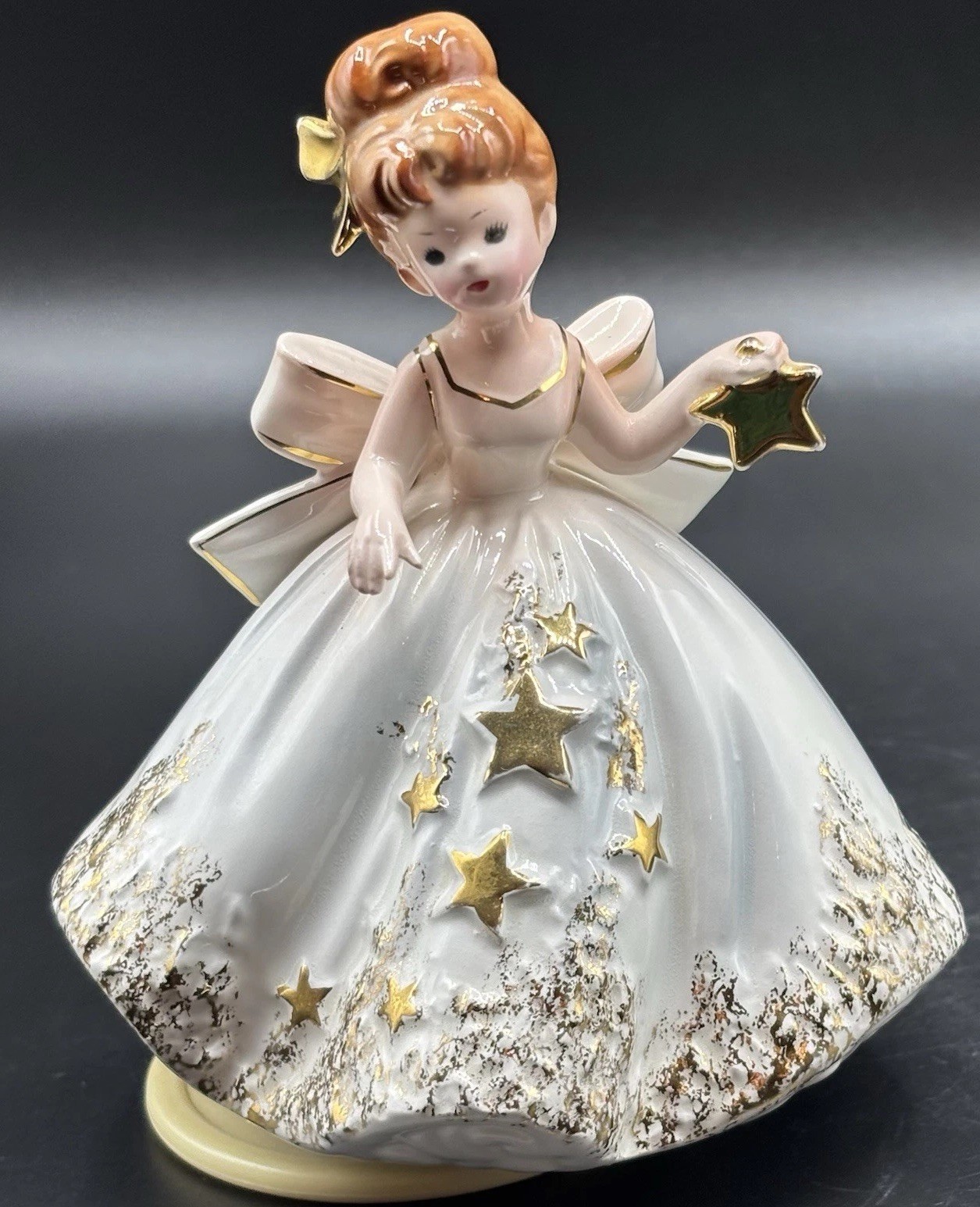 Vtg Josef Originals Twinkle Nursery Rhyme Music Maids Girl Holding A Gold Star