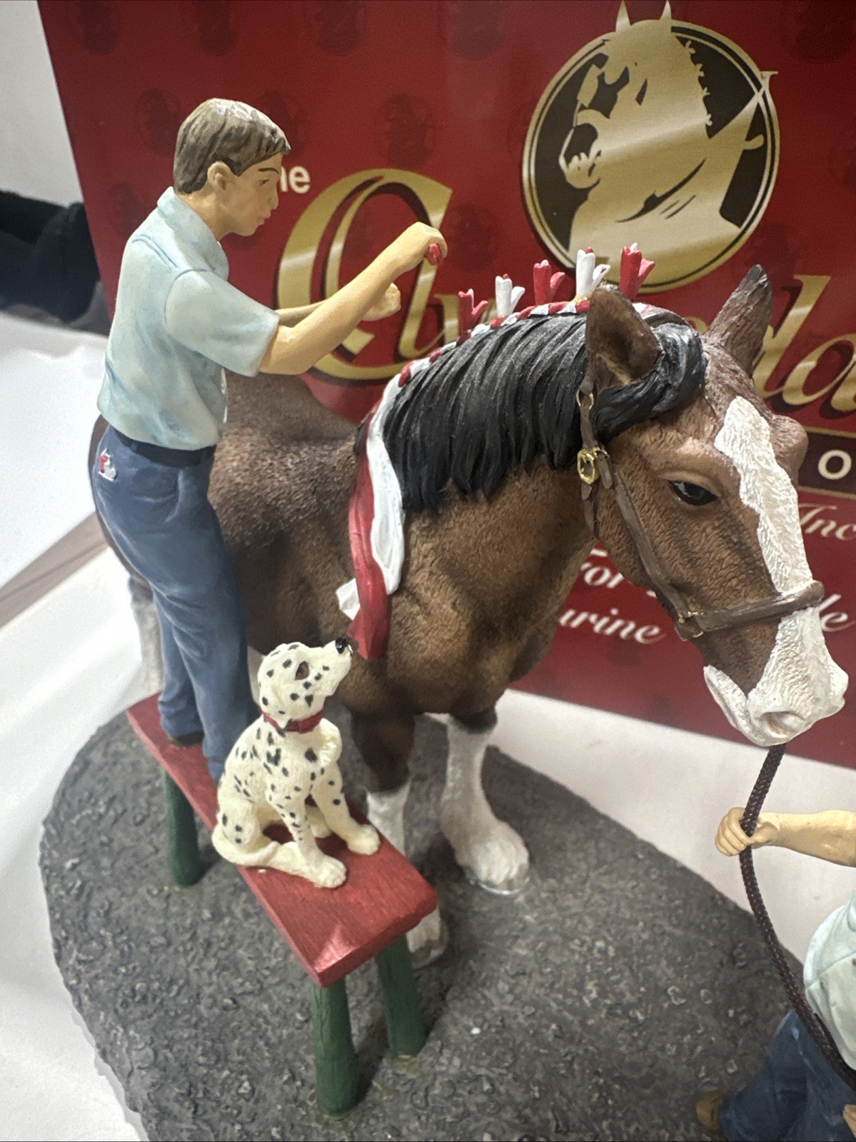 The Clydesdale Collection Anheuser-Busch, Inc. “Braiding For Parade” Figurine