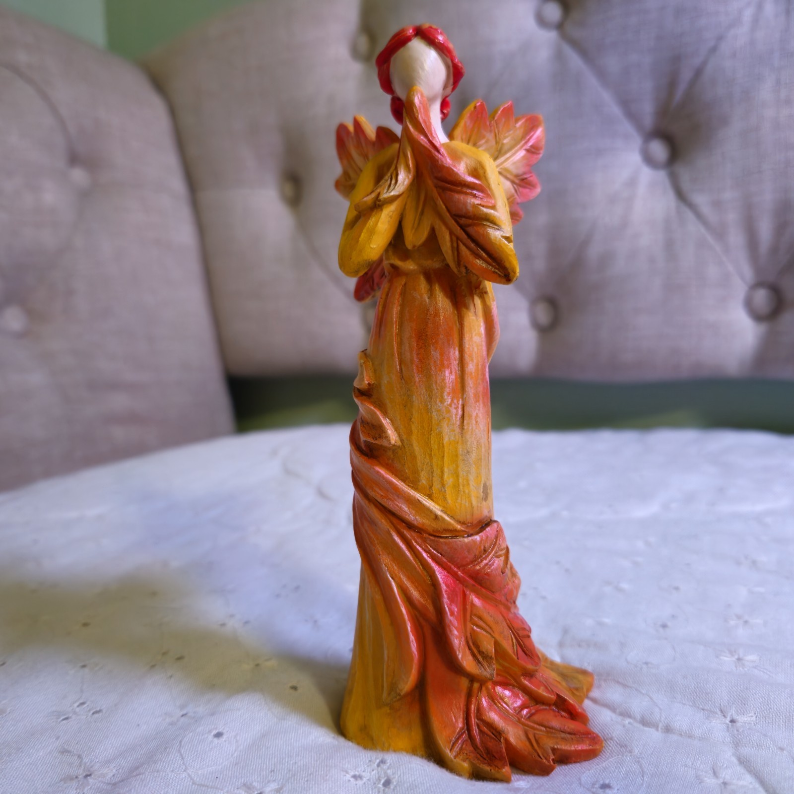 Autumn Maple Leaf Fiery Hues of Autumn Figurine Collectible Mantle Art Desktop