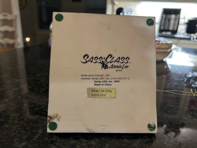 Annie Lee SASS ‘N CLASS “White Tie Only” scene one #6026 w/Tag No Box FREE SHIP