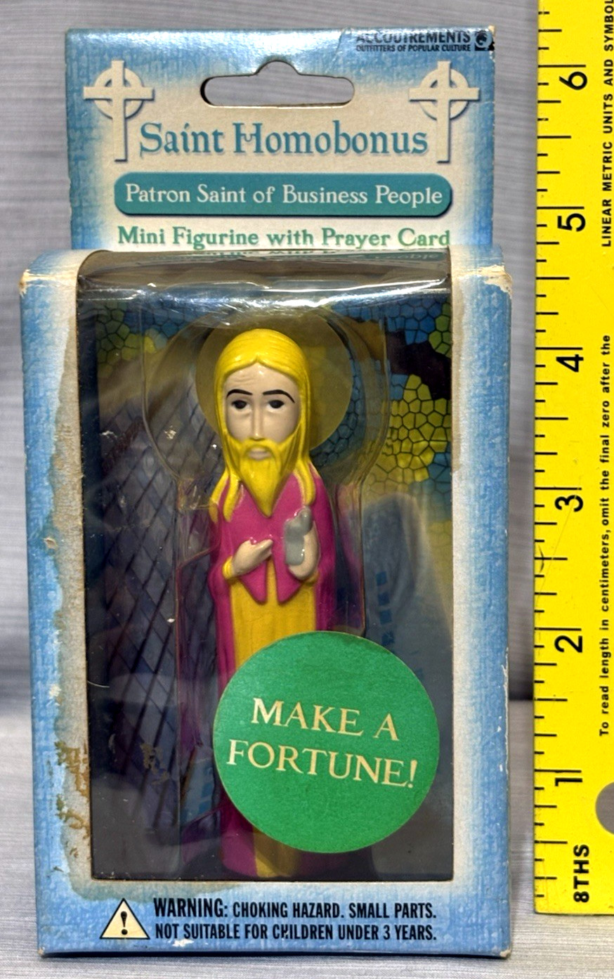 Saint Homobonus Figurine Patron Saint of Business People RARE