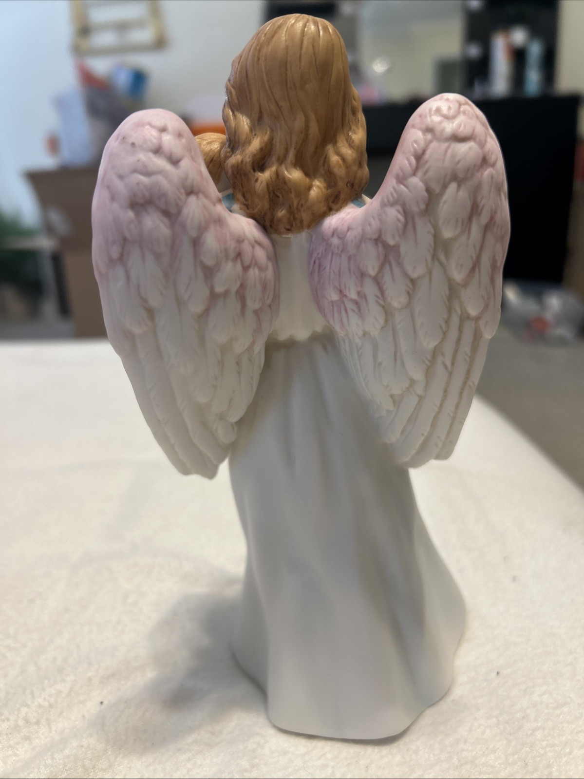 Vintage Homco #1434 Guardian Angel With Baby Porcelain Figurine By Home Interior