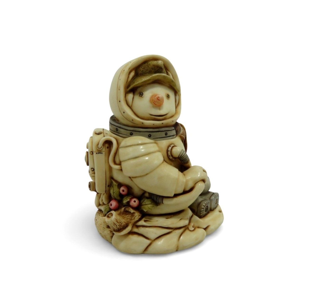 Harmony Kingdom Blue Moon Snowman Astronaut Trinket Figurine Boxed 3.7″