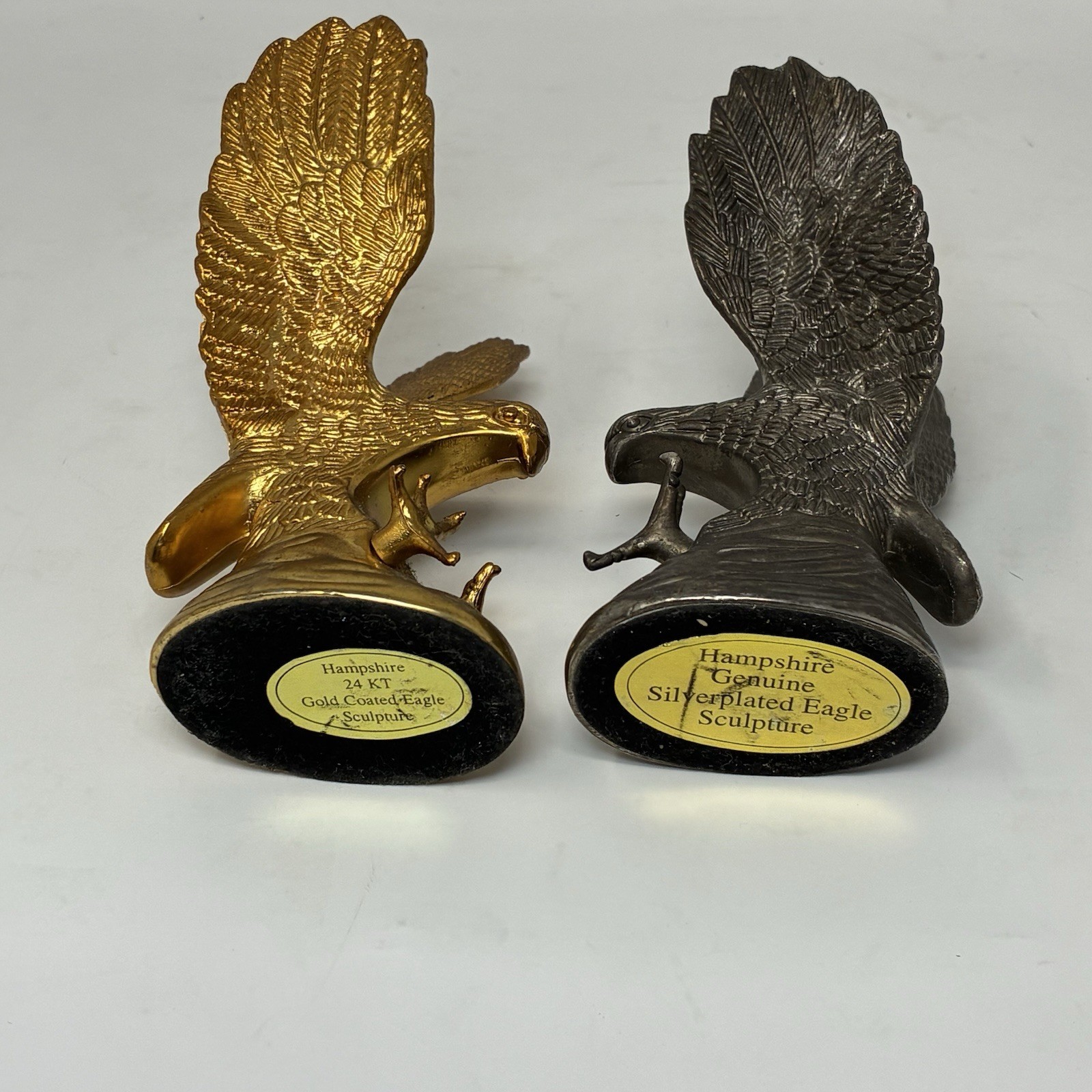 Vintage Hampshire Eagle 24KT Gold Coated Plus Silver Plated Eagle