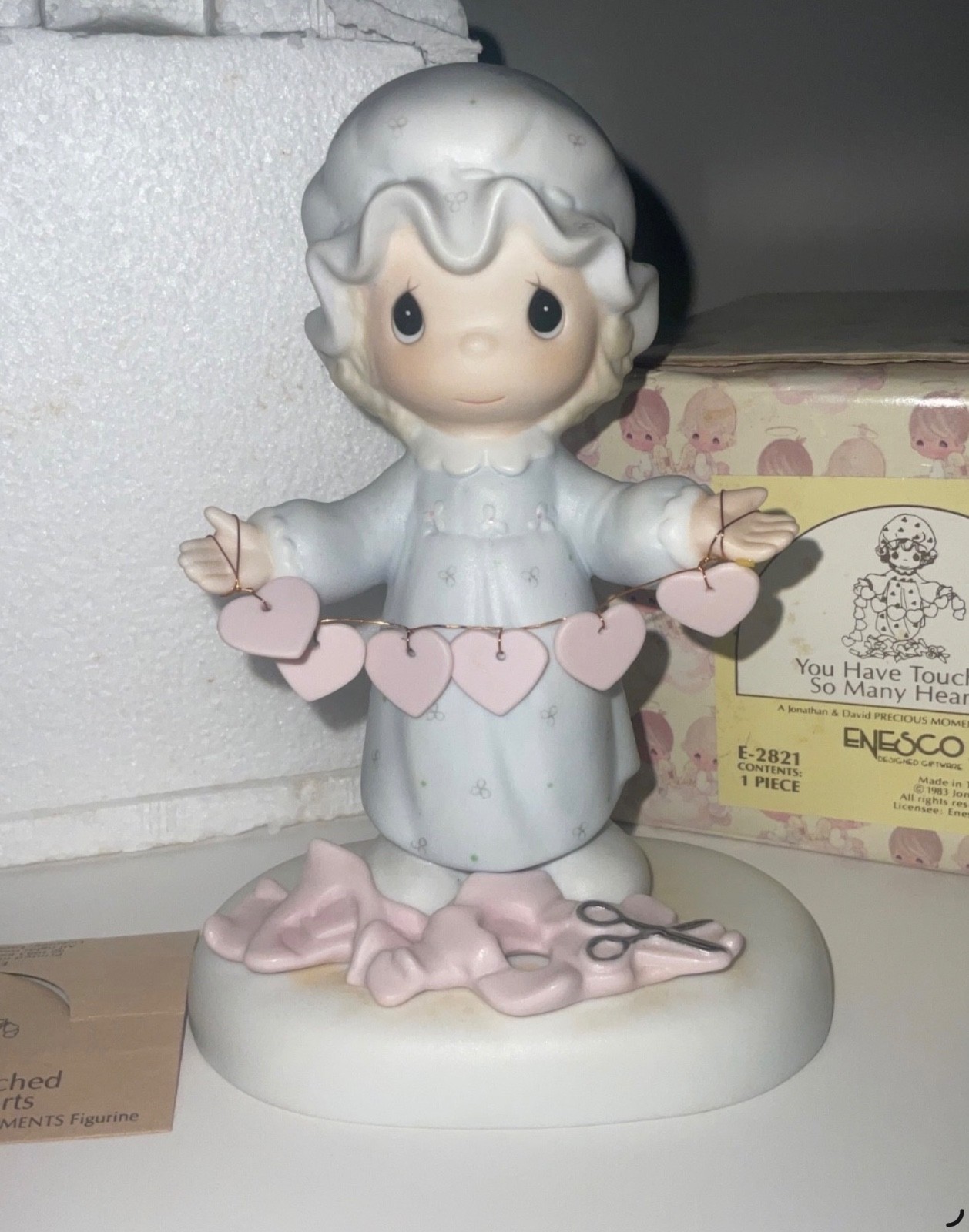 Precious Moments “You Have Touched So Many Hearts” 1983 #E-2821 (Retired) W/BOX
