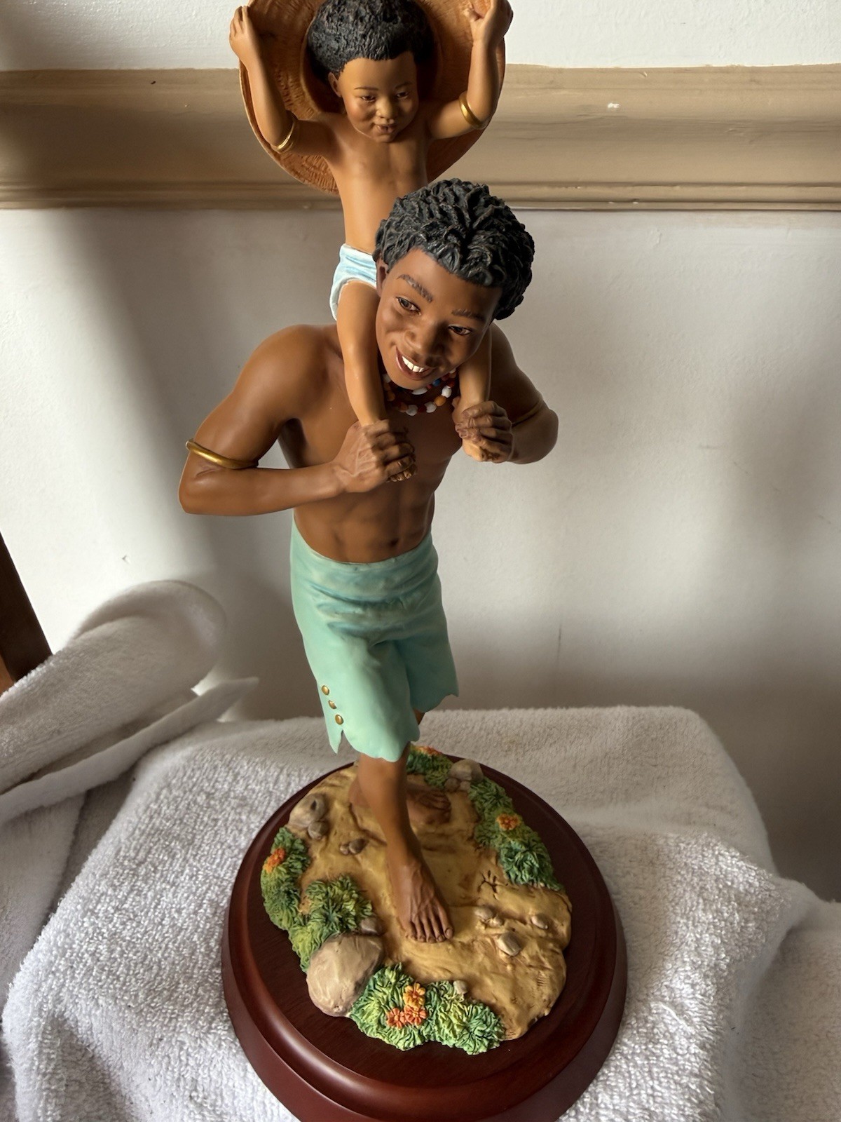 Thomas Blackshear’s Ebony Visions Riding High LE Figurine Resin/Wood Boxed 2001