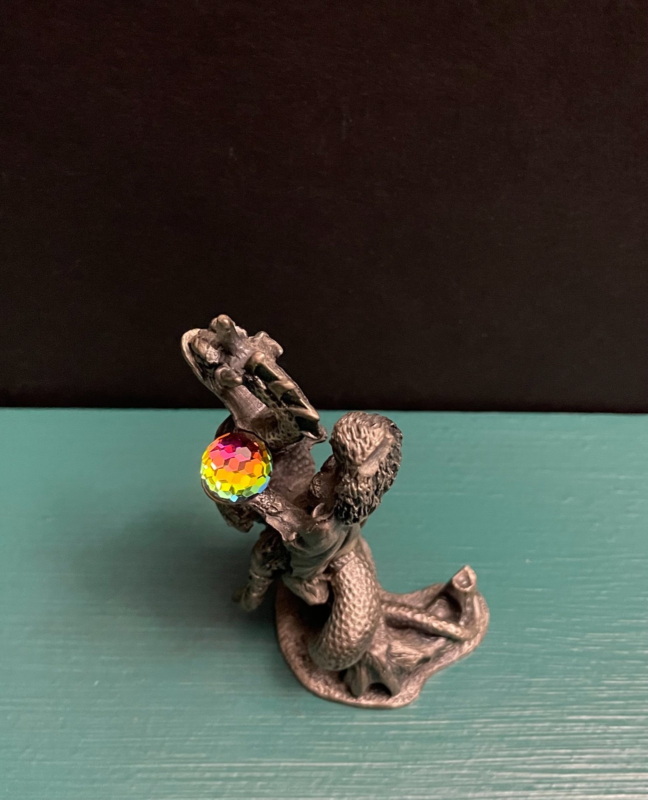 Tudor Mint WAPW Pewter Mythology Female Dragon Rider Fantasy Figurine GOT LOTR