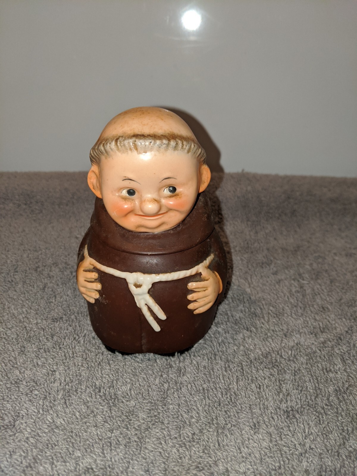 Friar Tuck Trinket Box. 3″ Box. West Germany Pre-owned