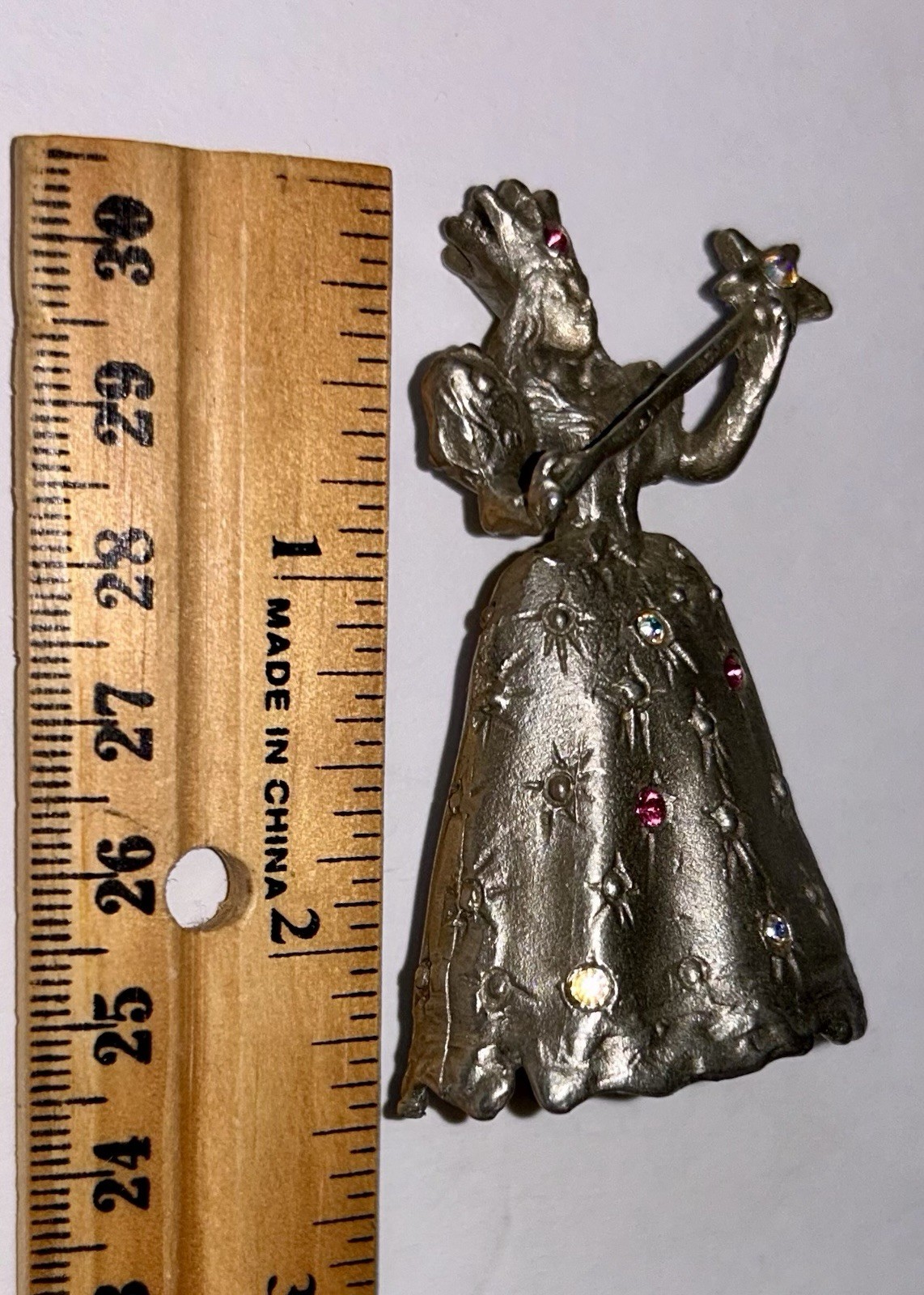 3 Comstock Pewter Wizard of Oz Figurines Glinda, Wicked Witch & Flying Monkey