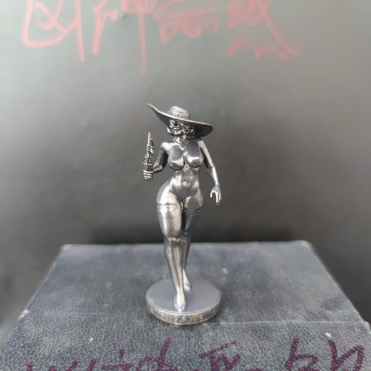 Antique Copper Vintage Noble Lady Female Body Art Temptation Statue Mens Gift