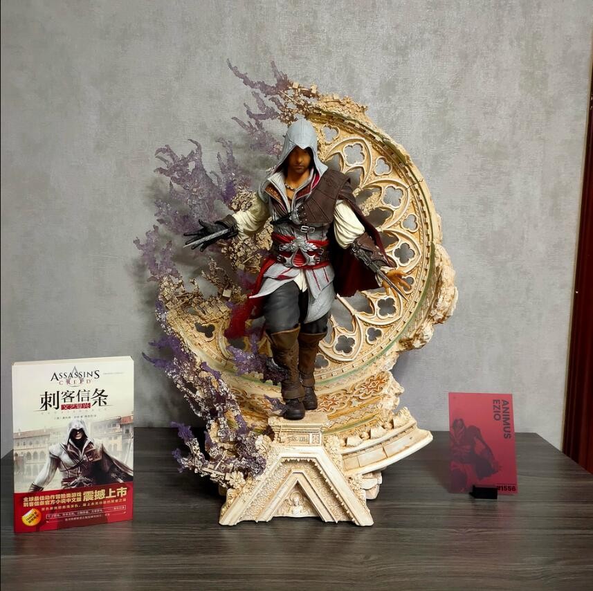 PureArts Assassin-Creed Animus Ezio 1/4 Limited Statue Painted Model New Stock