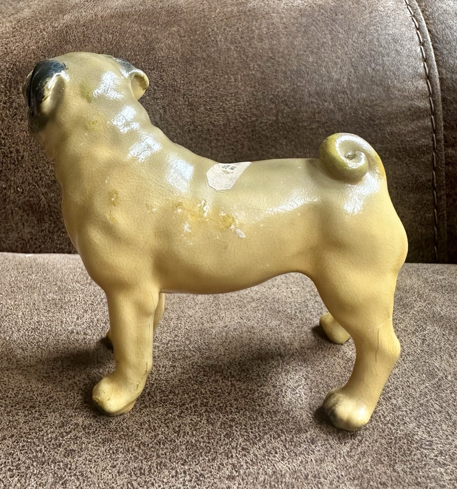 Antique Royal Design By Mortens Studio Porcelain Pug Dog Figurine Collectible